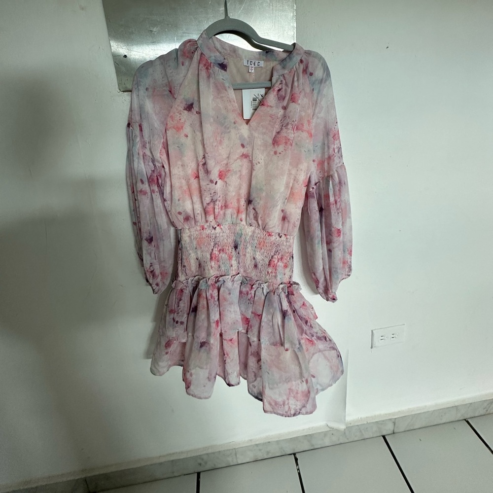 Long sleeve mini dress